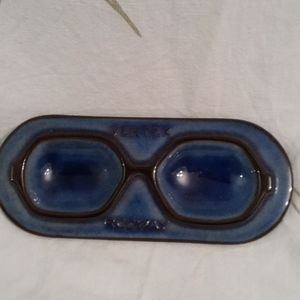 Vertex Rodway blue eyeglass holder ceramic